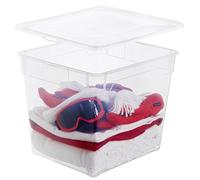 Contenitore Rotho Clear Box in PPL impilabile trasparente - 31 l. F707807