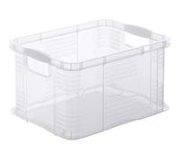 Contenitore portaoggetti - 39x29x21,5 cm - A4 - 17,5 L - PPL - trasparente - Rotho