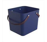 Rotho Albula Cestino per la spesa, in plastica (polipropilene riciclato), 40 l, 39,8 x 35,5 x 34 cm, colore blu