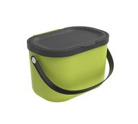 Rotho Albula - Pattumiera biologica con coperchio, 3,2 l, per cucina