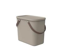 Rotho Albula - Scatola portaoggetti 25 l con coperchio, in plastica (PP riciclato), 25 l (40,0 x 23,5 x 34,0 cm)