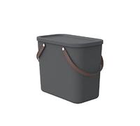 Rotho Albula - Scatola portaoggetti 25 l con coperchio, in plastica (PP riciclato), 25 l (40,0 x 23,5 x 34,0 cm), non applicabile