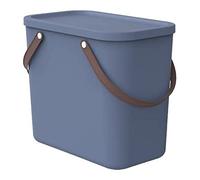 Rotho Albula - Scatola portaoggetti da 25 l con coperchio, in plastica (PP riciclato), 25 l (40,0 x 23,5 x 34,0 cm)