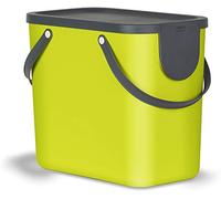 Rotho Albula Sistema di Separazione dei Rifiuti per la Cucina, Plastica (PP) senza BPA, Verde/Grigio (Antracite), 25 L, 40.0 x 23.5 x 34.0 cm