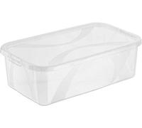 Rotho Arco Scatola con Coperchio, Plastica (PP) senza BPA, Trasparente, 5 L, 34.4 x 20.2 x 10.6 cm