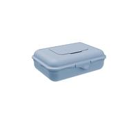 Rotho Babydesign Contenitore per salviettine umidificate, blu, 1,25 l, grande contenitore per salviettine umidificate, salviette per bambini e panni per la pulizia, ricaricabile, ermetico, per la casa