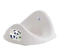 Rotho Babydesign Riduttore per wc bio panda, 100% biodegradabile, 32,6 x 26,3 x 15,8 cm, Organic white (Bianco)