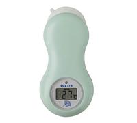 Rotho Babydesign Termometro digitale con ventosa, Per la temperatura di acqua e stanza, Batterie incl., Da 0 mesi, Verde menta (Swedish Green), 20448 0266 01