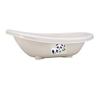 Rotho Babydesign Vaschetta per bagnetto bio panda, 100% biodegradabile, 80 x 47 x 25 cm, Organic white (Bianco)