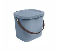 Rotho Babydesign YUMA Mini Diaper Pail - Contenitore per pannolini realizzato in plastica riciclata, igienico ed ecologico - con coperchio e maniglia per il trasporto, blu, 6 litri