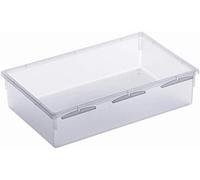 Rotho Basic Cassetto Modulare per Cassetti, Plastica (PP) senza BPA, Trasparente, 23.0 x 15.0 x 5.0 cm