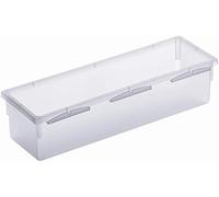 Rotho Basic Cassetto Modulare per Cassetti, Plastica (PP) senza BPA, Trasparente, 23.0 x 8.0 x 5.0 cm