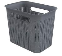 Rotho Brisen Contenitore Stretto con 2 Maniglie, Plastica (PP) senza BPA, Grigio (Antracite), 7 L, 26.2 x 18.0 x 21.1 cm