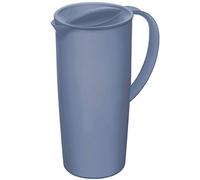 Rotho Caruba Caraffa con Coperchio e Beccuccio, Plastica (PP) senza BPA, Blu (Orizzonte), 1.2 L, 16.0 x 10.5 x 22.0 cm