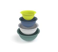 Rotho Caruba - Set di 3 ciotole e 1 colino, in plastica (PP), senza BPA, 30 x 30 x 13 cm