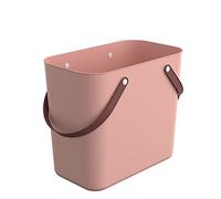 Rotho - Cestino per la spesa “Albula”, in plastica (polipropilene riciclato), rosa, 25 litri (40 x 23,5 x 34 cm)