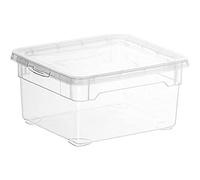 Rotho Clear Scatola di conservazione Coperchio, Plastica (PP) Senza BPA, 2l (19,0 x 16,5 x 9,0 cm)