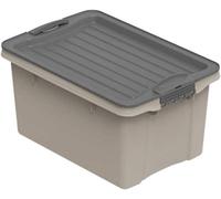 Rotho Compact Scatola di Conservazione con Coperchio, Plastica (PP Riciclato) senza BPA, Beige (Cappuccino), A5/4.5 L, 27.0 x 18.5 x 15.0 cm
