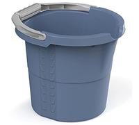 Rotho Daily Secchio da 10 l, in plastica (PP riciclato), blu, 10 l (32 x 29 x 27,5 cm)