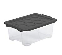 Rotho Evo Safe Keeping Scatola di Stoccaggio con Coperchio, Plastica (PP) senza BPA, Grigio (Antracite), 11 L, 39.3 x 28.3 x 16.0 cm
