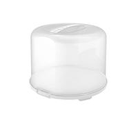 Rotho Fresh Campanello per Torte Fresco, XL, in plastica Alimentare (PP), Senza BPA, Bianco/Trasparente, Polipropilene