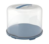 Rotho Fresh-Campana per Torta XL, in plastica Alimentare (PP), Senza BPA, Blu/Trasparente