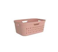Rotho Jona - Cesto portabiancheria 39 l, in plastica (PP riciclato), 39 l, 56,6 x 38,5 x 23,3 cm, colore: Rosa
