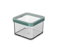 Rotho Loft - Barattolo da 0,5 l con coperchio, in plastica alimentare (SAN), senza BPA, turchese/trasparente, 0,5 l (10 x 10 x 7,2 cm)