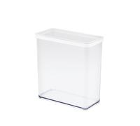 Rotho Loft - Contenitore rettangolare con coperchio e guarnizione, per alimenti, in plastica (SAN), senza BPA, trasparente/nero (3,2 L rettangolare)