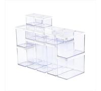 Rotho LOFT Set contenitori 19 pezzi LOFT, plastica (PP) senza BPA, trasparente/bianco, 1x 3,2l, 2x 2,1 l, 4x 1,5l, 4x 1,0 l, 8x 0,5 l