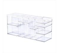 Rotho LOFT Set contenitori 24 pezzi LOFT, plastica (PP) senza BPA, trasparente/bianco, 2x 2,25 l, 4x 2,1 l, 3x 1,5l, 7x 1,0 l, 8x 0,5 l