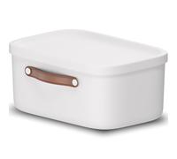 Rotho Maloja Scatola di stoccaggio 12 l, Plastica (PP riciclato), 12 12l Bianco