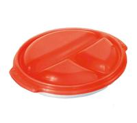 Rotho Microonde Piatto Micro Intelligente 0,75l con Coperchio Divisorio Bevande