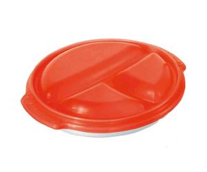 Rotho Microonde Piatto Micro Intelligente 0,75l con Coperchio Divisorio Bevande