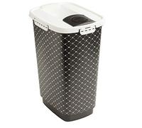 Rotho MyPet Cody Contenitore per Alimenti per Animali con Coperchio, Plastica (PP) sans BPA, Nero, 25 L, 33.0 x 25.0 x 46.3 cm