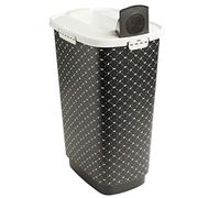 Rotho MyPet Cody Contenitore per Alimenti per Animali Domestici con Coperchio, Plastica (PP) sans BPA, Nero, 50 L, 39.7 x 29.6 x 58.5 cm
