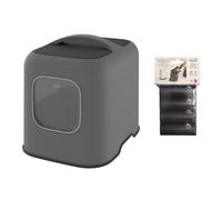 Rotho MyPet lettiera per gatti BIALA - Set %: lettiera per gatti antracite + 4 sacchetti igienici