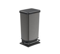 Rotho Paso Pattumiera 40l con pedale e coperchio, plastica (PP) senza BPA, 40 (35,3 x 29,5 x 67,6 cm)