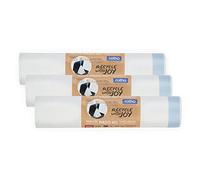 Rotho Paso Set di Sacchetti 3 Rotoli da 15 per Paso, Plastica (PP Riciclato), Bianco, 40 L, 40.0 x 30.0 x 16.6 cm