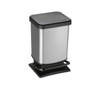 Rotho - Pattumiera a pedale Paso, 20 l, colore: carbonio