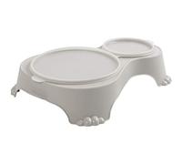 ROTHO SALLY Ciotola Doppia per Animali con Piedini Antiscivolo e Coperchio Co...