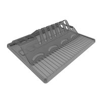 Rotho Spacewonder Scolapiatti Pieghevole, Plastica (PP) senza BPA, Grigio (Antracite), 39.0 x 32.0 x 2.0 cm