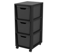 Rotho Torre cassettiera con ruote 3x 16L nero