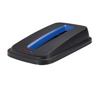 RothoPro Selecto Premium Coperchio per Cestino Selecto Premium, 55 L/70 L Ottimo per la Carta, Plastica (PP) senza BPA, Nero/Blu, 49.0 x 29.0 x 9.0 cm