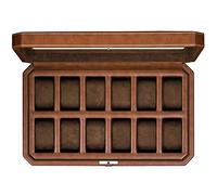 ROTHWELL 12 slot guarda pelle di sicurezza - l'esposizione della vigilanza di lusso della cassa organizzatore, microsuede liner, monili di chiusura mens holder orologi, uomini di scatole