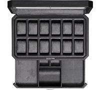 ROTHWELL 12 Slot Pelle Guarda Box con Presa e Consegna cassetto - visualizzazione della Cassa per Orologi di Lusso organizzatore, Microsuede Liner, monili di Chiusura Mens - Scatola Dell'orologio
