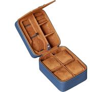 ROTHWELL Custodia da viaggio per 5 orologi da viaggio per 5 orologi, resistente protezione portatile con cerniera, adatta a tutti gli orologi da polso e orologi intelligenti fino