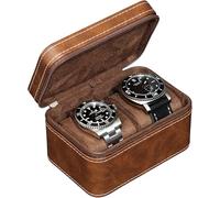 ROTHWELL Custodia da viaggio per due orologi (marrone/marrone)