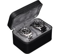 ROTHWELL Custodia da viaggio per due orologi (nero/grigio)