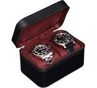 ROTHWELL Custodia da viaggio per due orologi (nero/rosso)